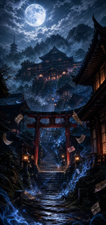 咒术高专月夜秘境手机壁纸