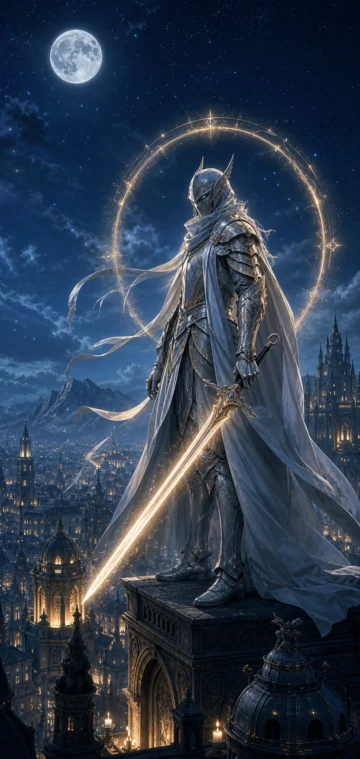 星夜守护者手机壁纸