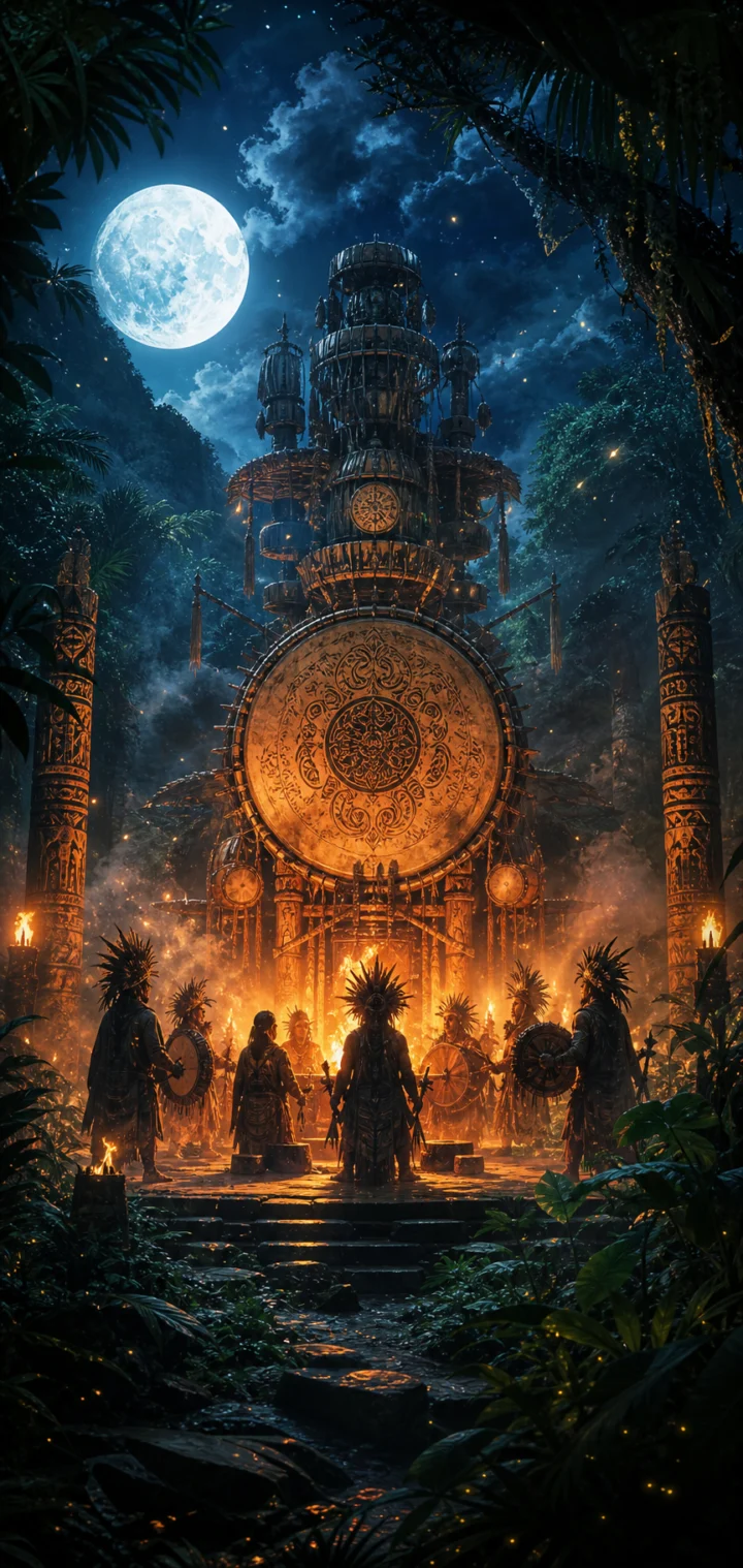 鼓隆族秘境图腾手机壁纸