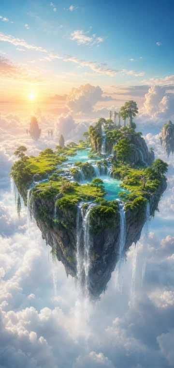 天空岛云海梦境手机壁纸