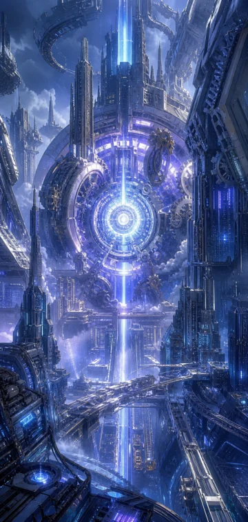 机械纪元未来都市手机壁纸