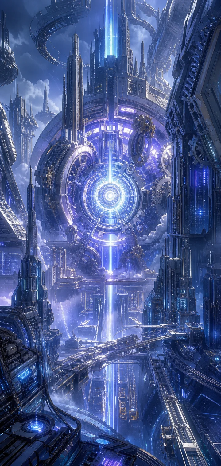 机械纪元未来都市手机壁纸