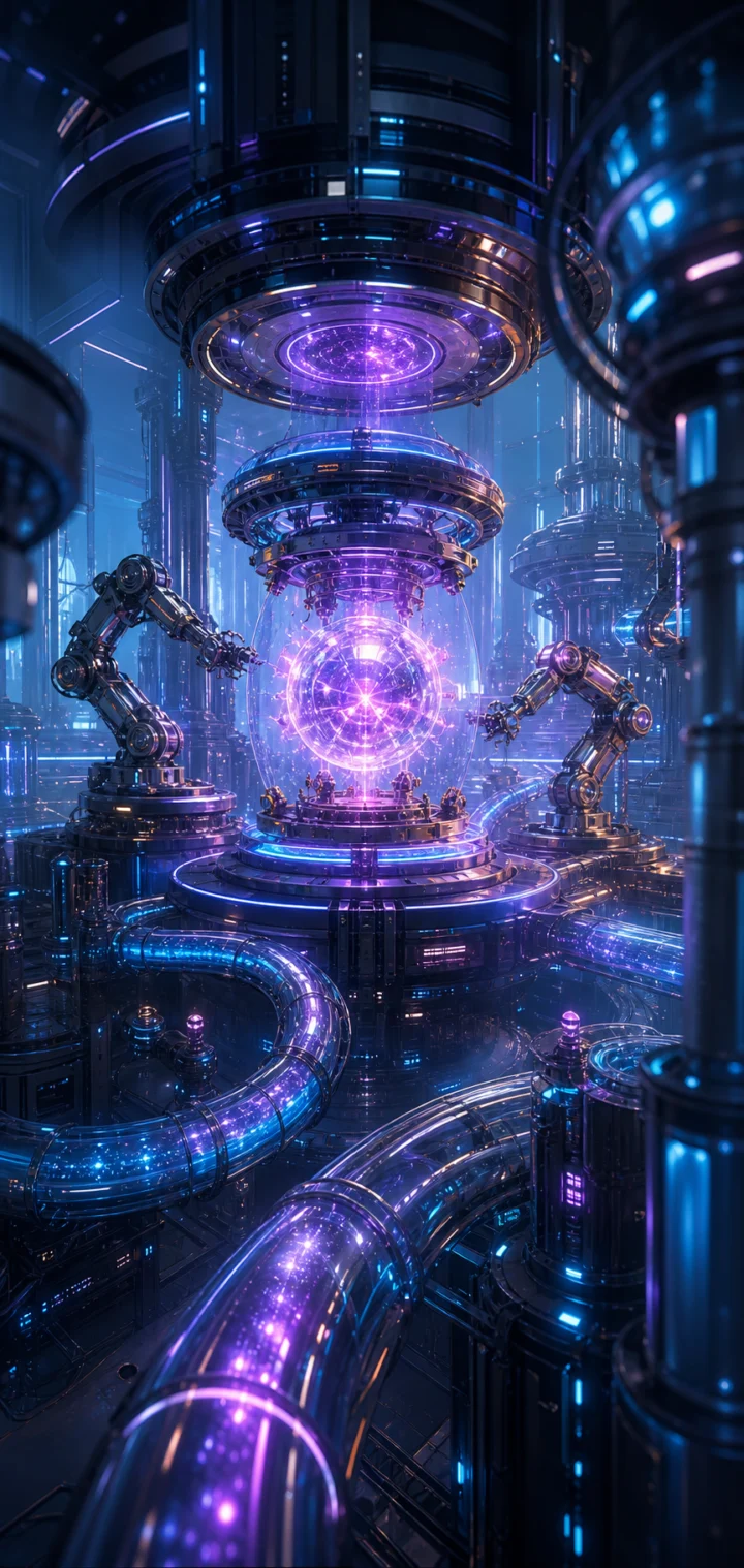 量子工厂未来科幻手机壁纸