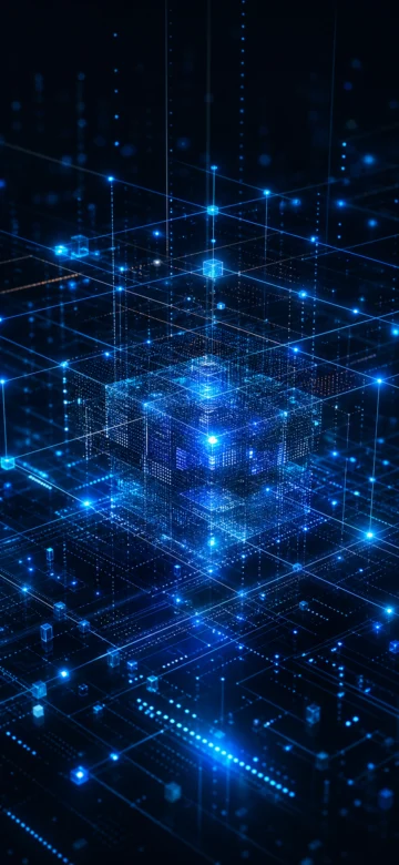 智能矩阵未来科技手机壁纸