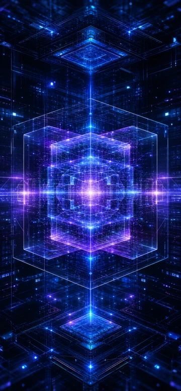 智能矩阵未来科技手机壁纸