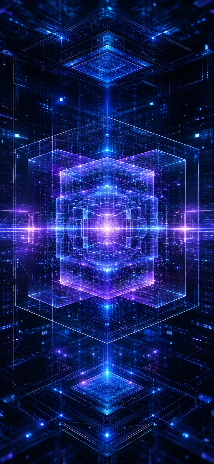 智能矩阵未来科技手机壁纸