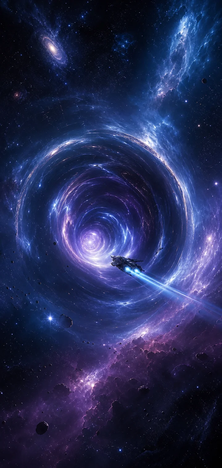 星际穿越宇宙虫洞手机壁纸
