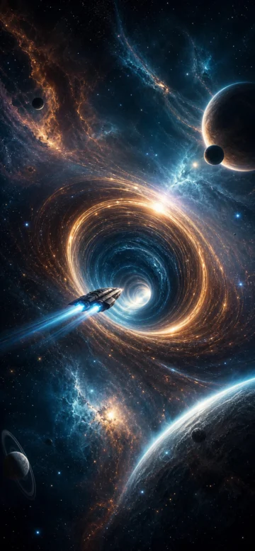 星际穿越宇宙虫洞手机壁纸