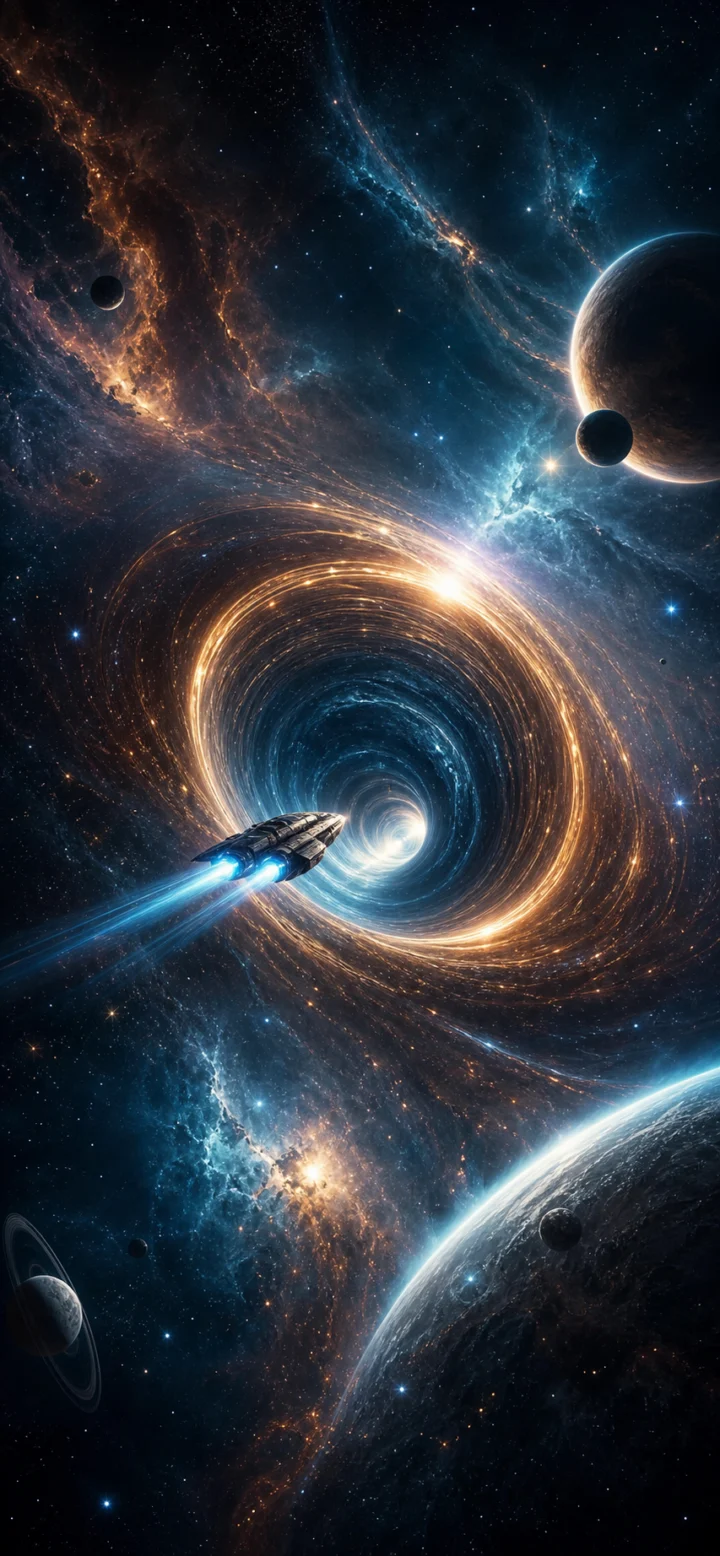 星际穿越宇宙虫洞手机壁纸
