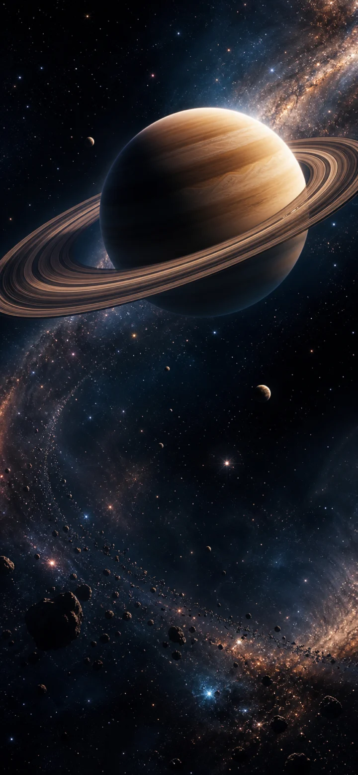 土星轨道星际手机壁纸