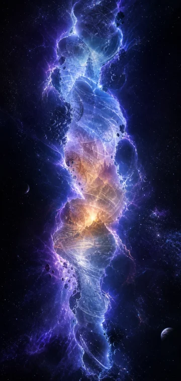 时间裂缝手机壁纸