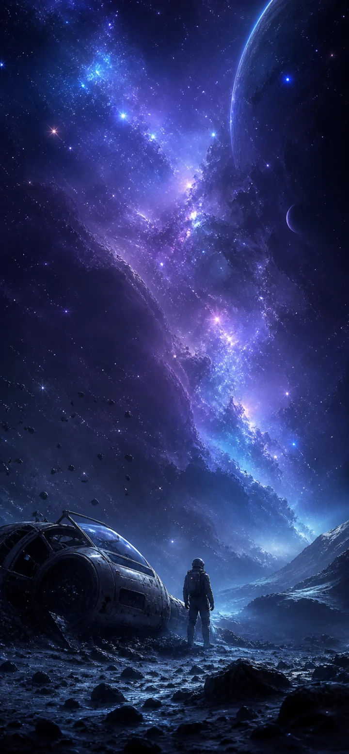 宇宙孤旅手机壁纸