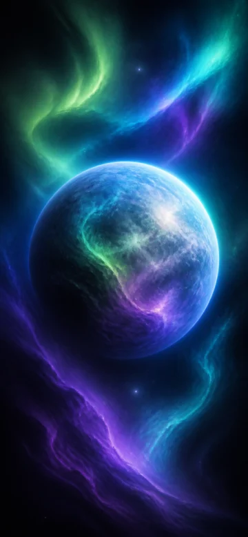 极光星球手机壁纸
