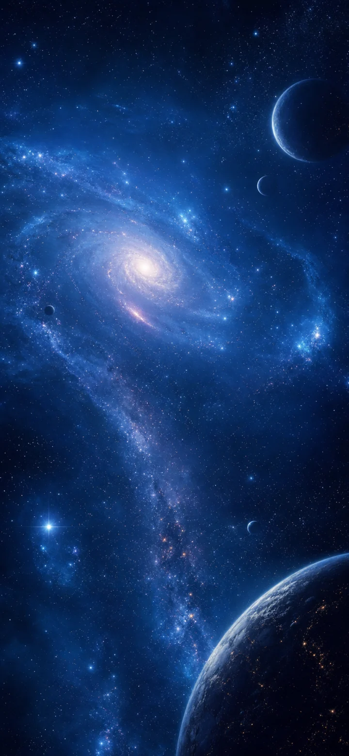 深蓝星际手机壁纸