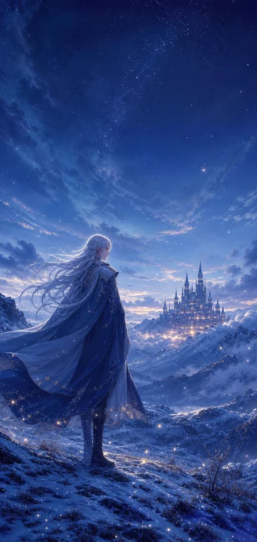 哈尔暮光雪原手机壁纸
