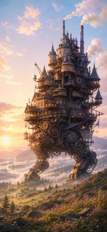 移动城堡奇幻手机壁纸