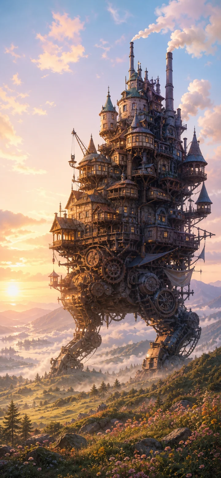 移动城堡奇幻手机壁纸