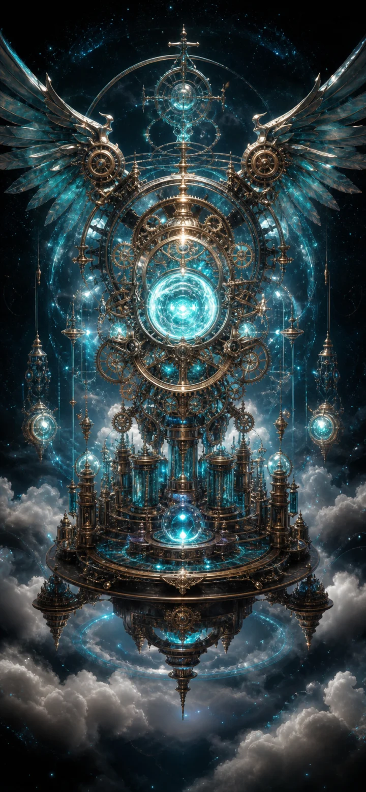 奇幻机械魔法核心手机壁纸