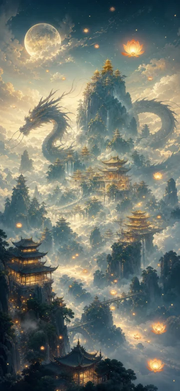 东方奇幻仙境手机壁纸