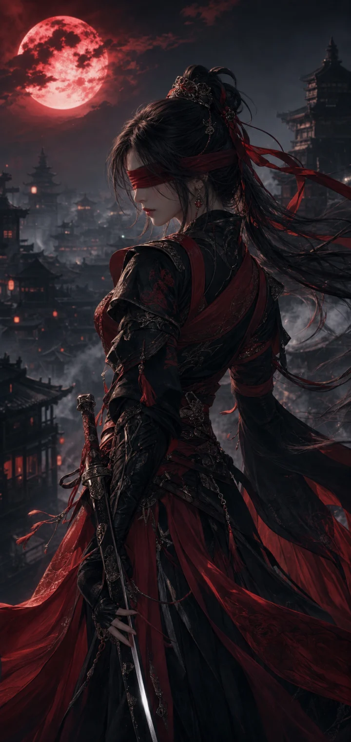 宁红夜暗夜武侠手机壁纸