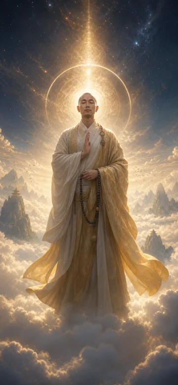 天海大师禅意云海手机壁纸