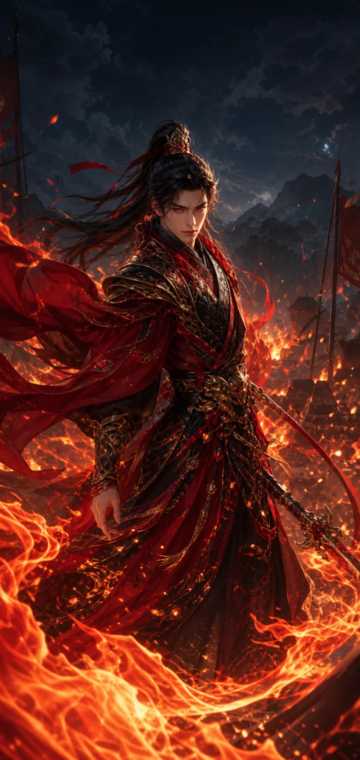 季沧海烈焰武者手机壁纸
