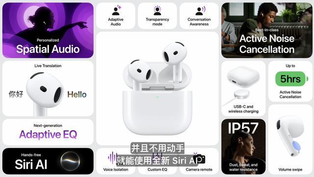 苹果AirPods 5正式发布:主动降噪全系标配,999元加量不加价-图片1